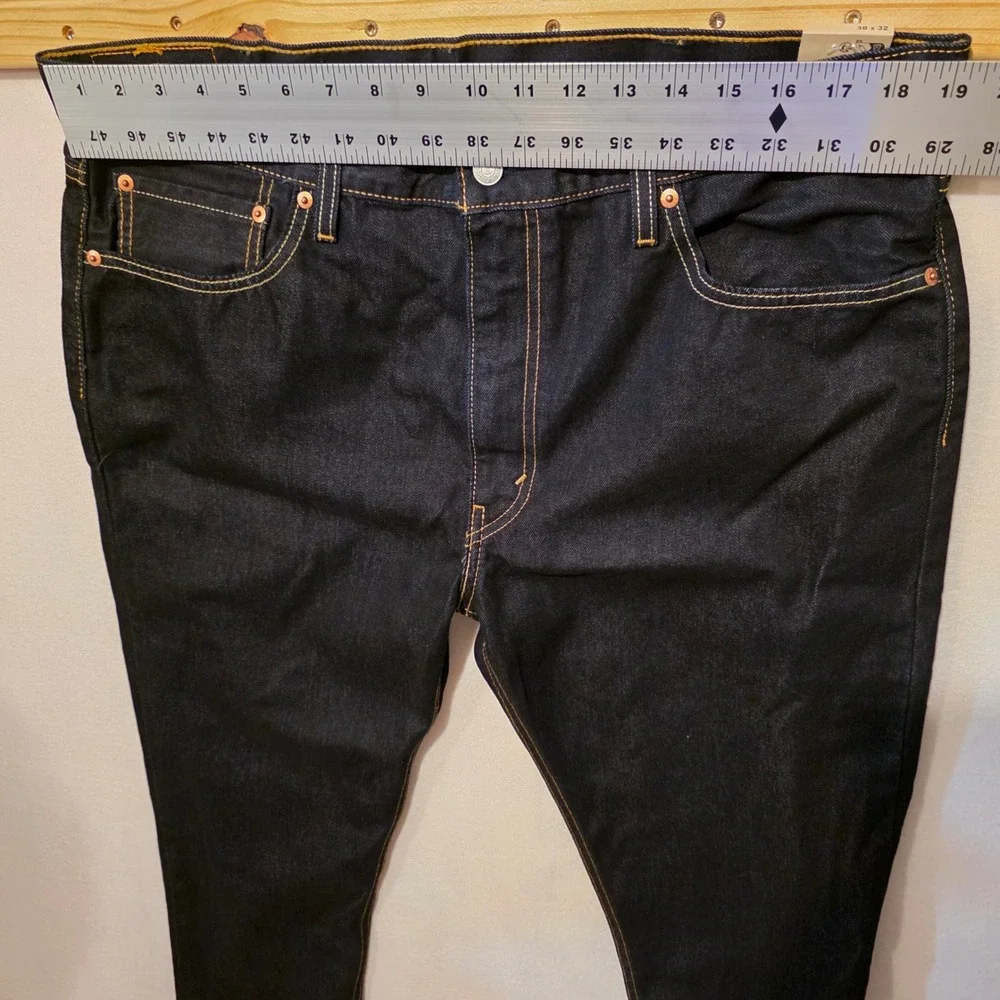 Levi's 512 Slim Taper Jeans Men 38x32 Dark Indigo Denim 28833-3148